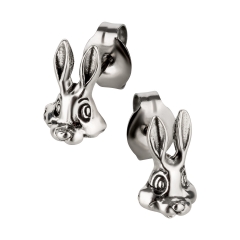 Ohrstecker 925 Silber Hase 2